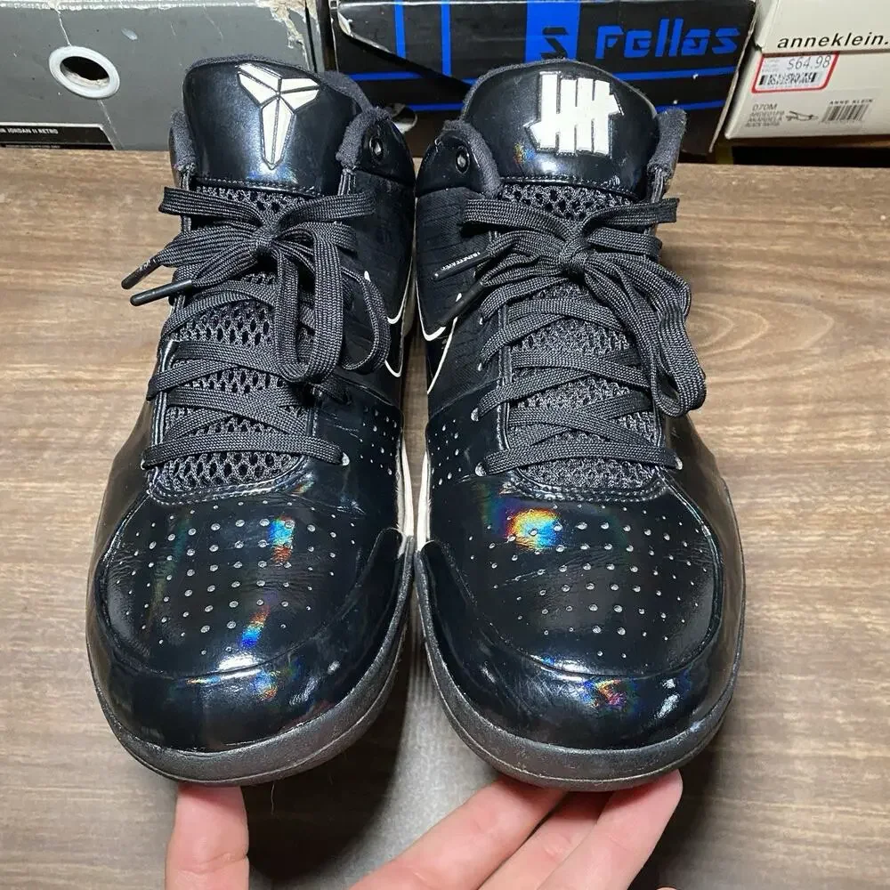 Men's Nike Kobe 4 Protro Undefeated Black Mamba Size 11.5 Sneaker (CQ3869-001)